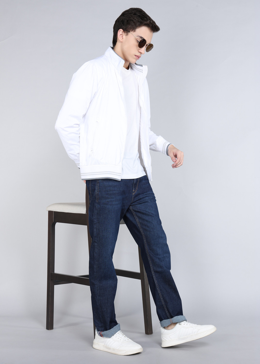 Image of KILLER Straight Fit Men Dark Blue Jeans