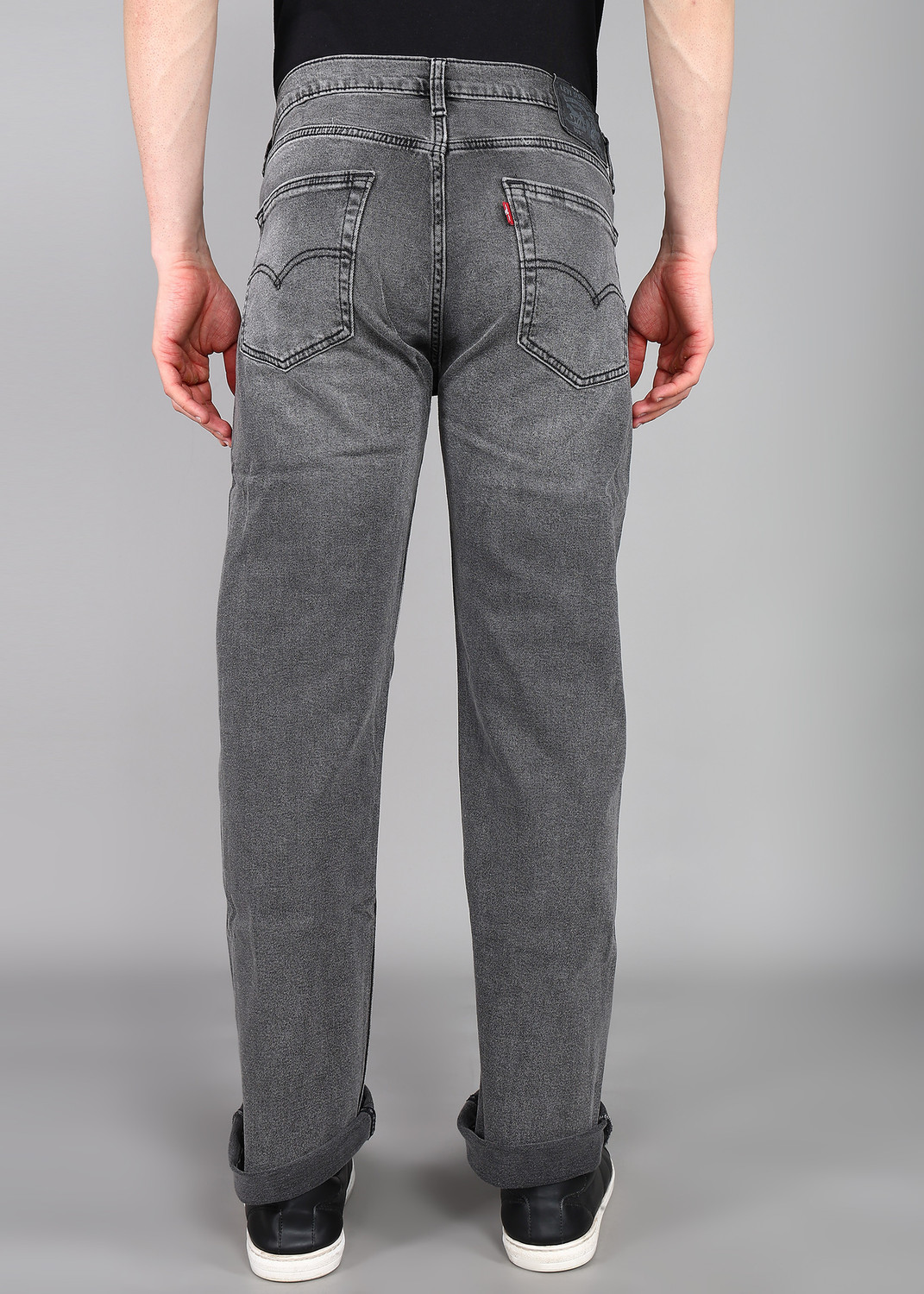 Image of LEVI'S 505 Straight Fit Men Grey Jeans