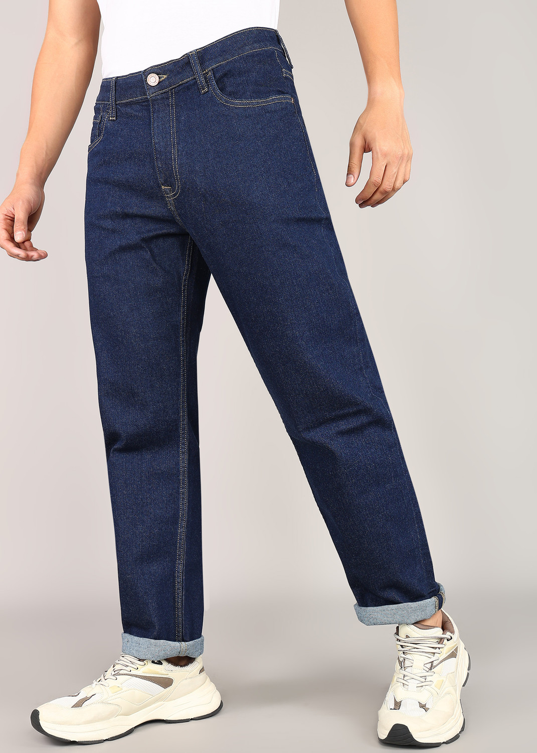 Image of AEROPOSTALE Straight Fit Men Dark Blue Jeans