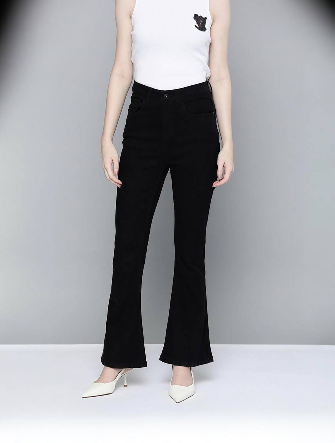 CHEMISTRY Boot-Leg Women Black Jeans
