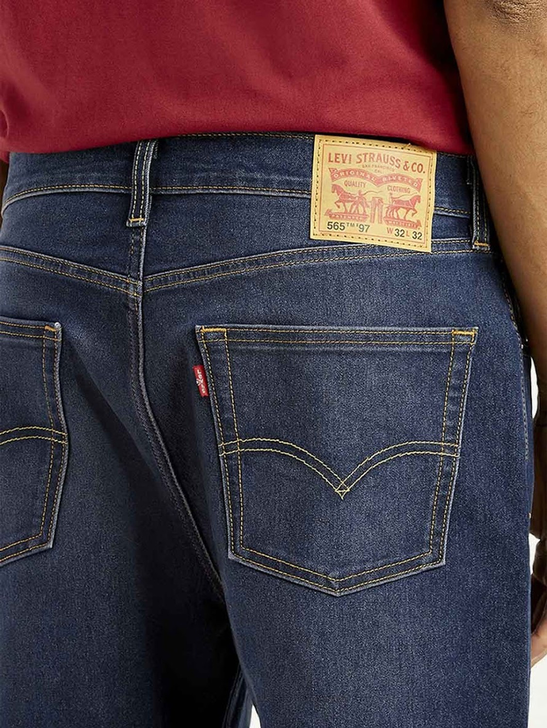Image of LEVI'S Straight Fit Men Blue Jeans