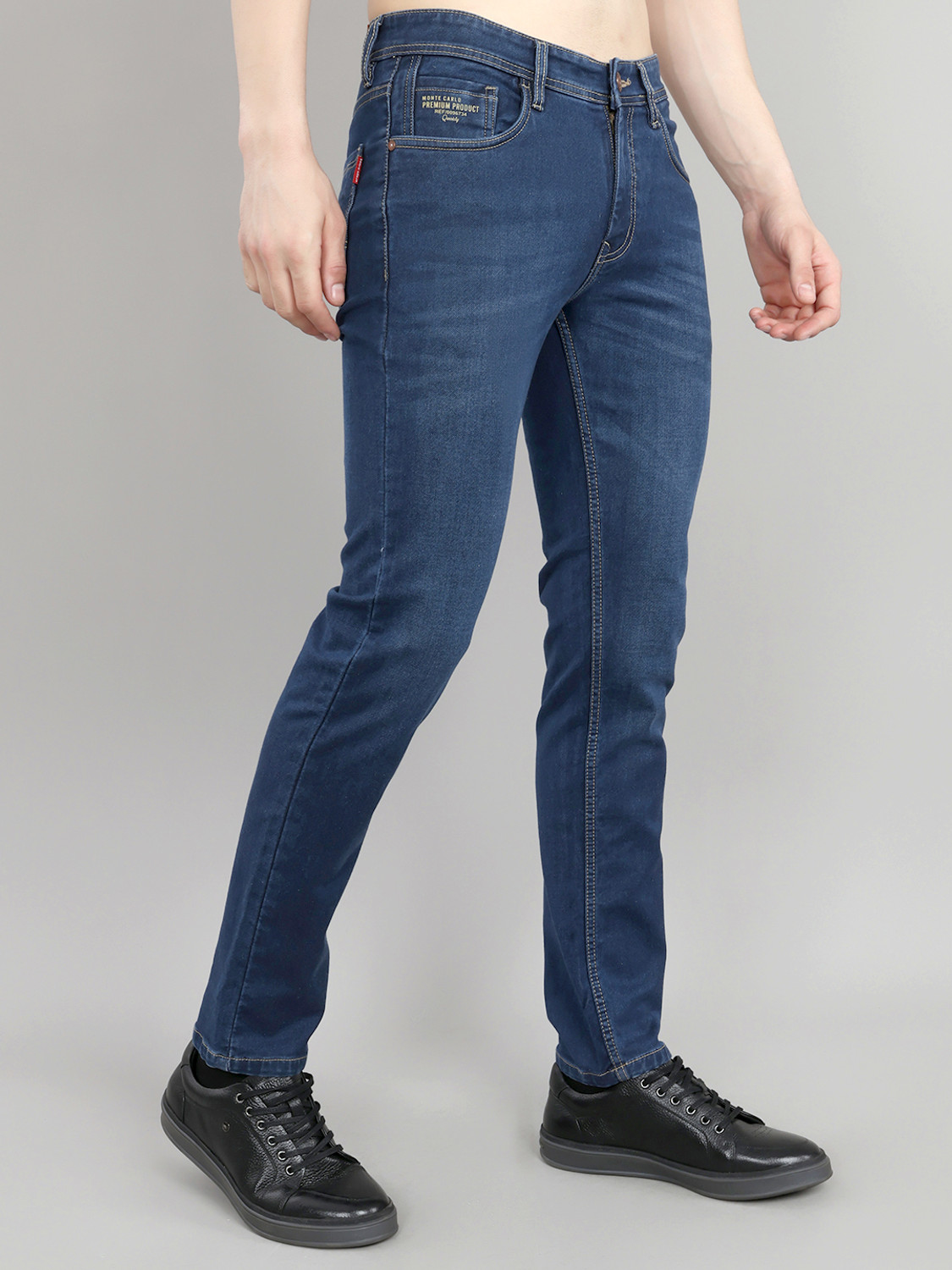 Image of MONTE CARLO Regular Men Blue Jeans