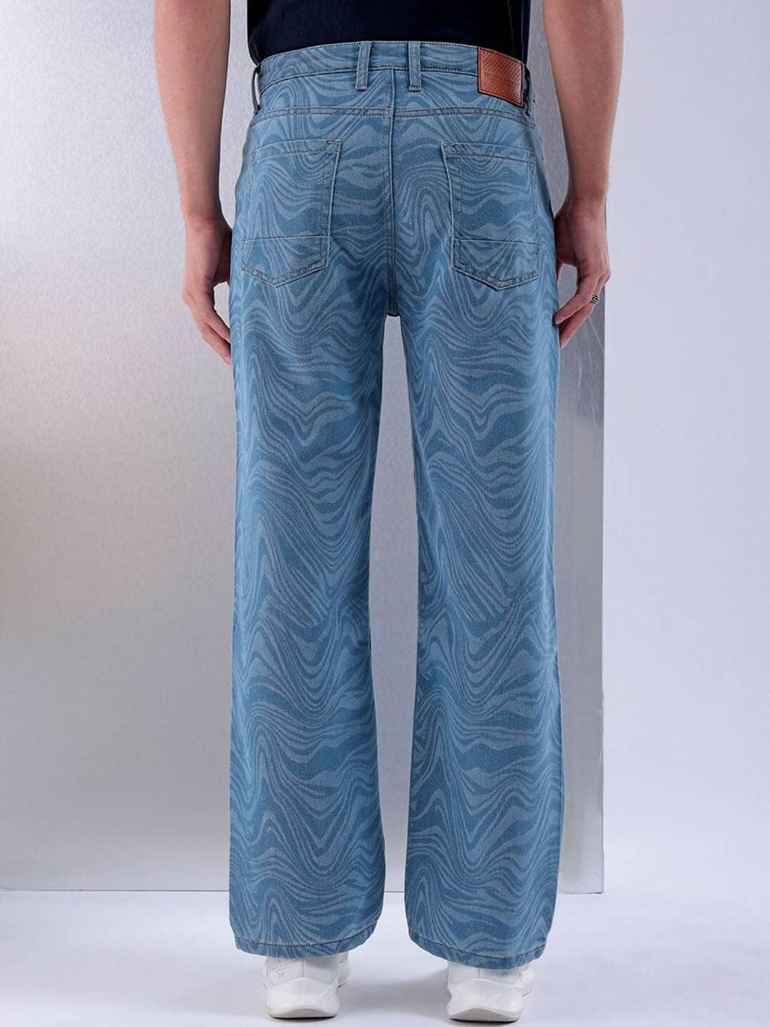 Image of The Indian Garage Co. Relaxed Fit Men Blue, Light Blue Jeans