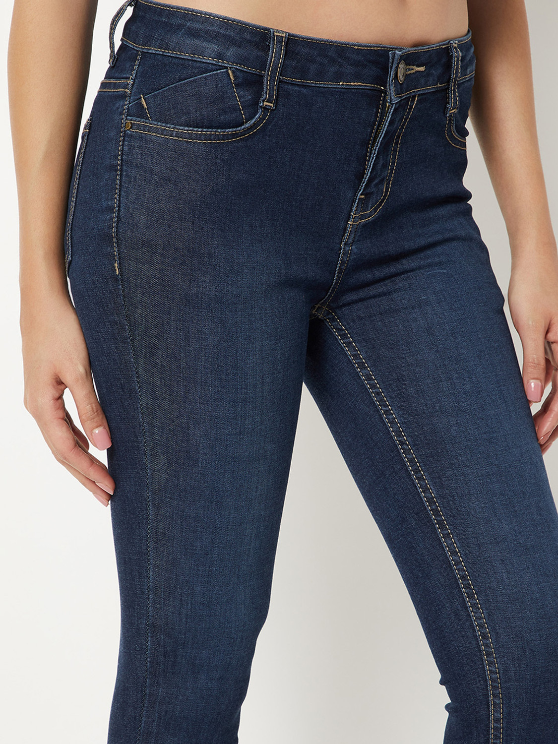Image of MAX Regular Women Blue Jeans