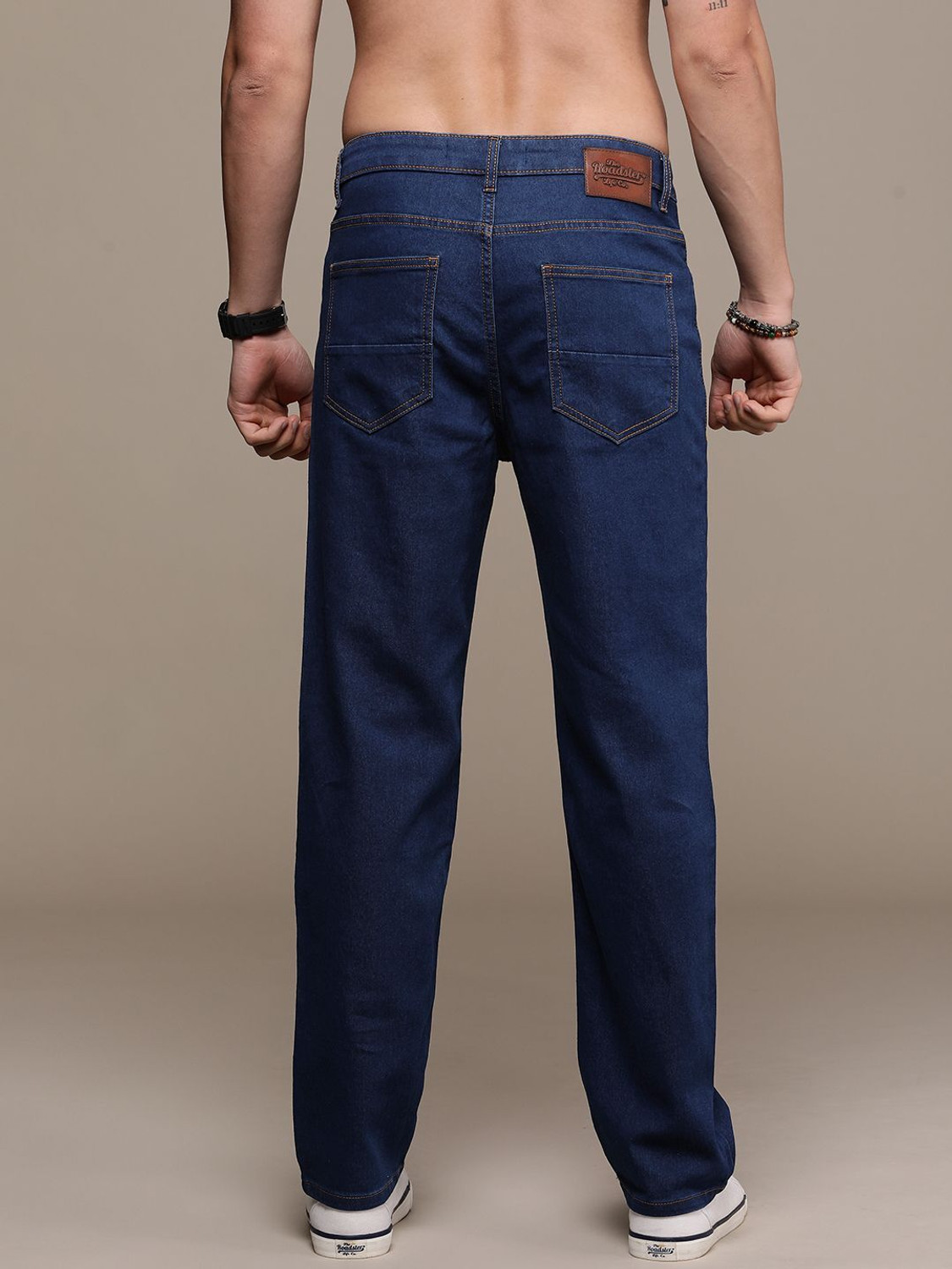 Image of Roadster Straight Fit Men Blue Jeans