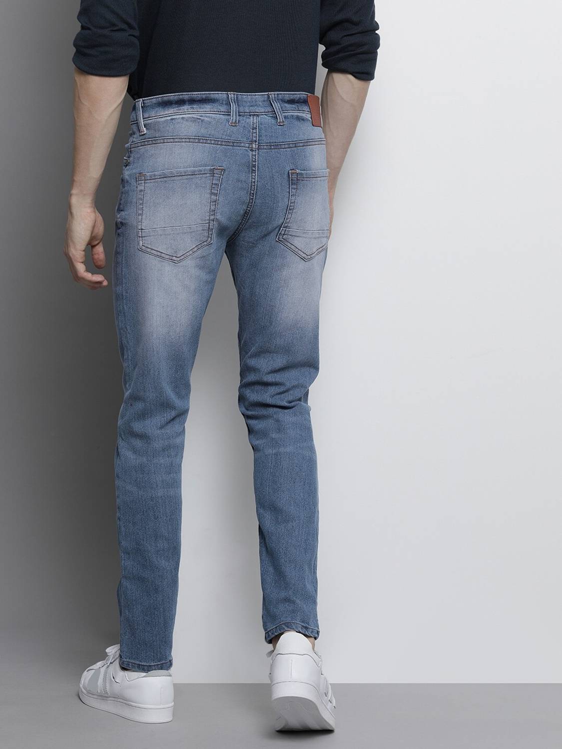 The Indian Garage Co. Slim Men Blue Jeans - Image 4