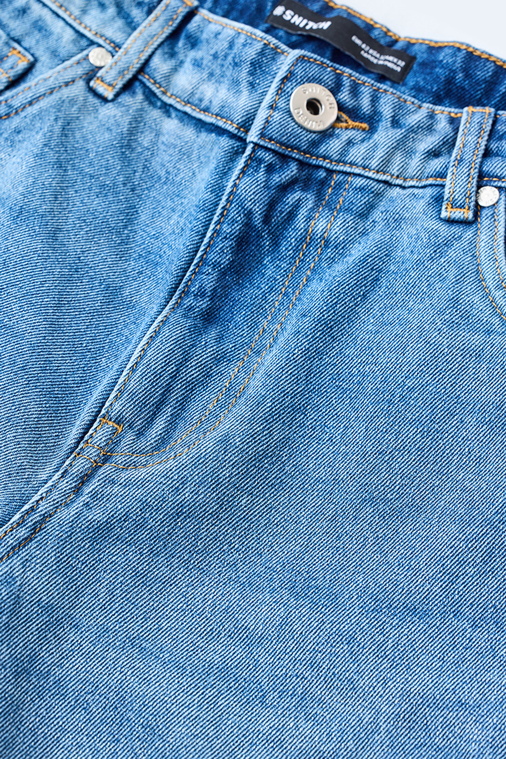 Image of Snitch Relaxed Fit Men Blue Jeans
