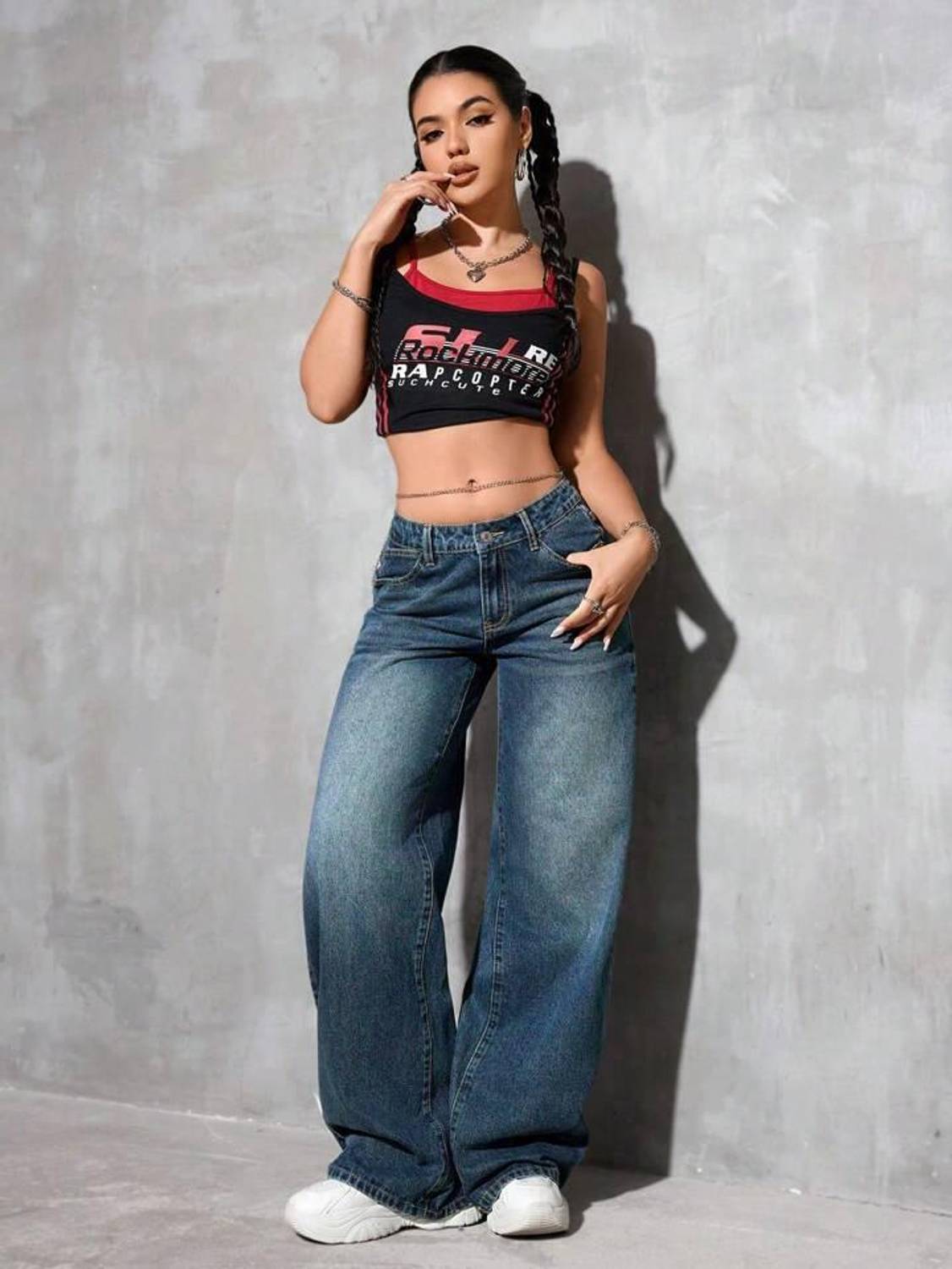 HUNTER & HAYES Loose Fit Women Blue Jeans - Image 4
