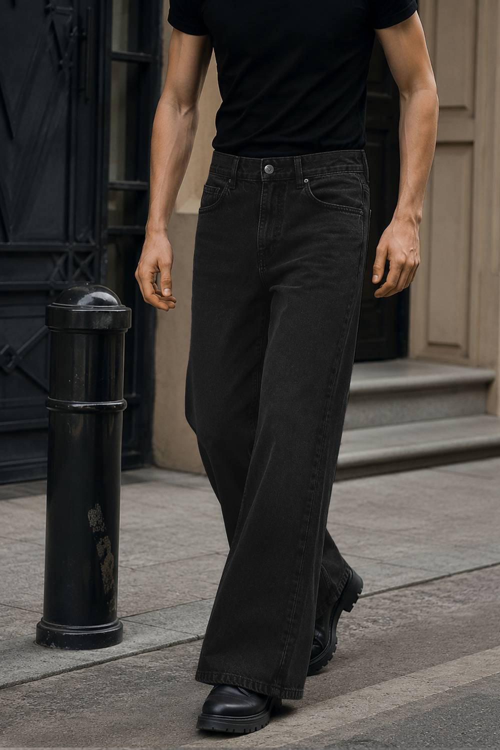 MOTREX Boot-Leg Men Black Jeans - Image 4