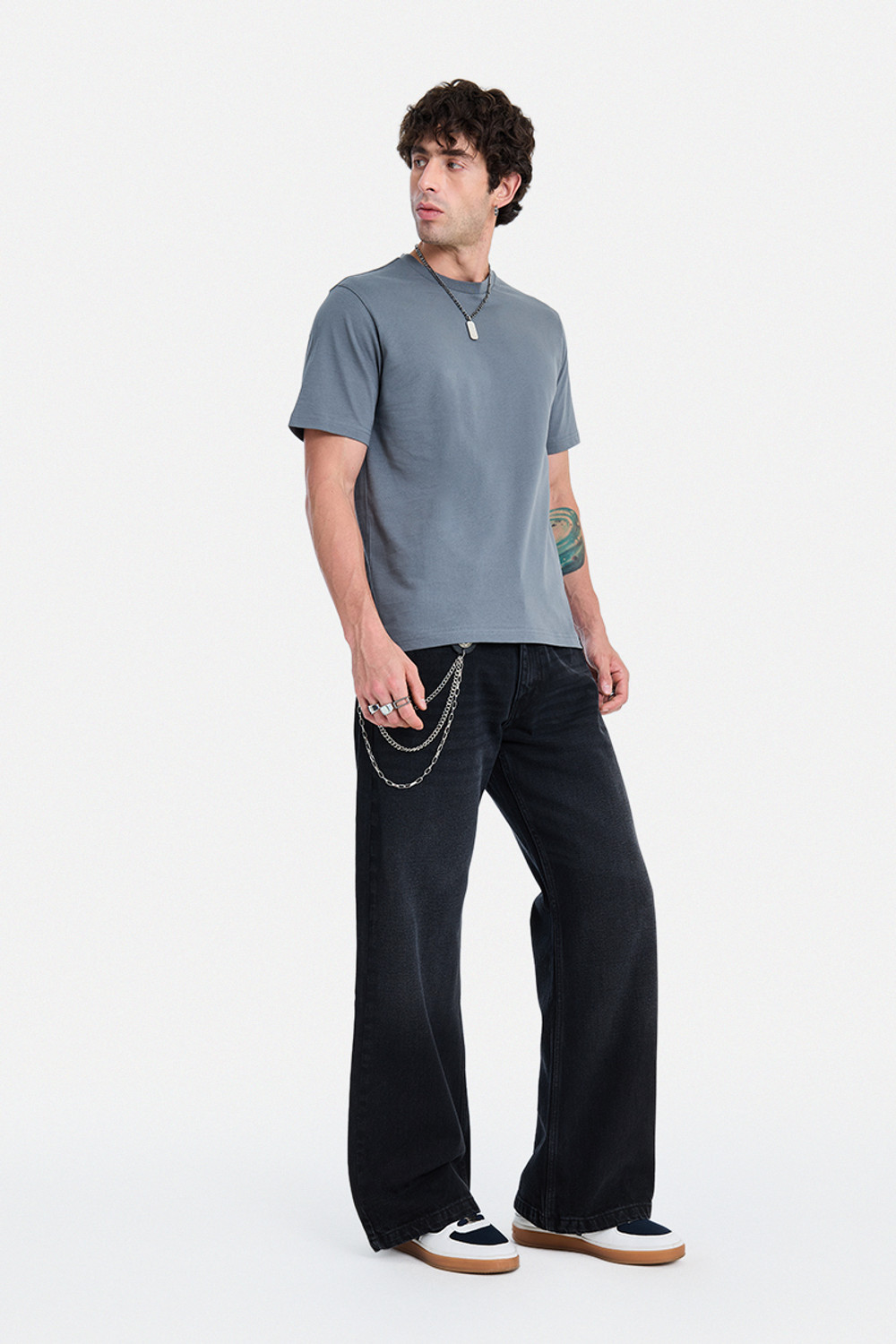 Image of Snitch Flared Men Black Jeans