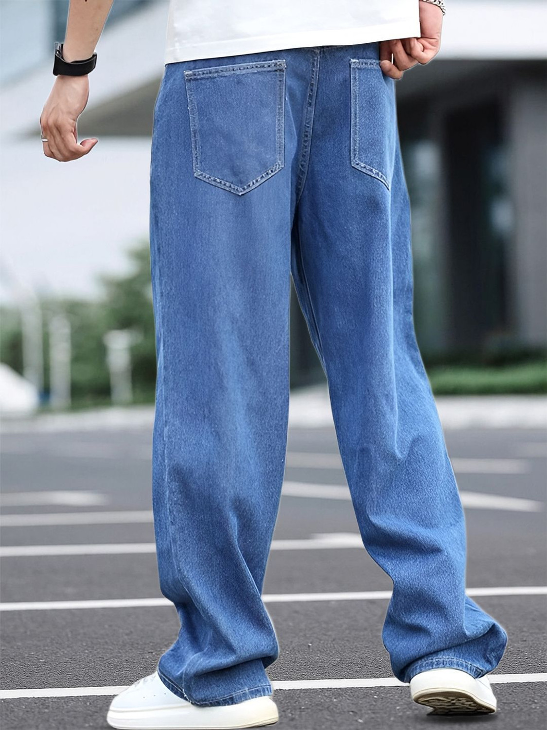 Image of METRONAUT Loose Fit Men Blue Jeans