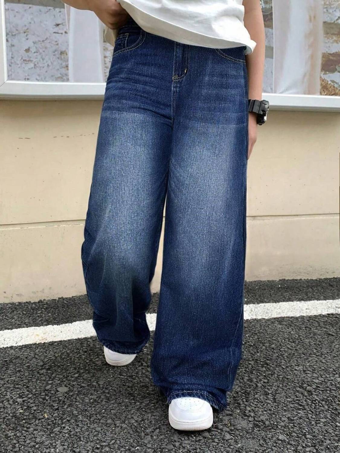 YAMEETFIT Straight Fit Men Dark Blue Jeans - Image 1