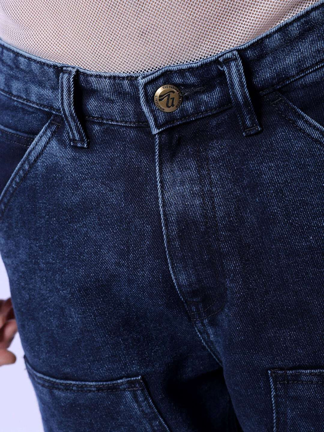 Image of The Indian Garage Co. Relaxed Fit Men Blue Jeans