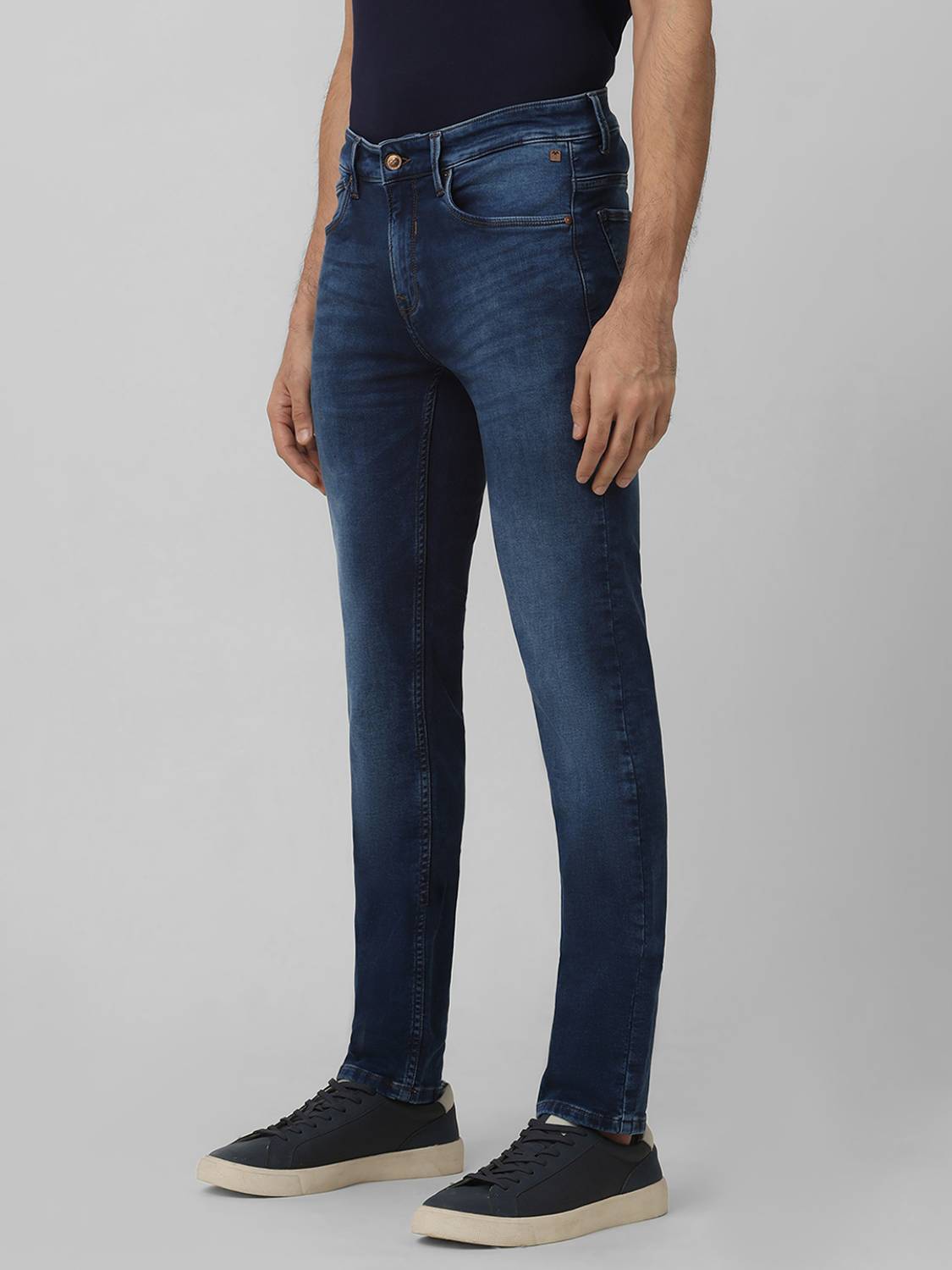 MUFTI Slim Men Dark Blue Jeans - Image 2
