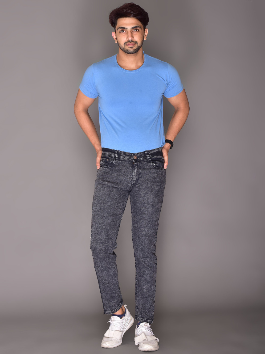 Image of RASSO Slim Men Dark Grey Jeans