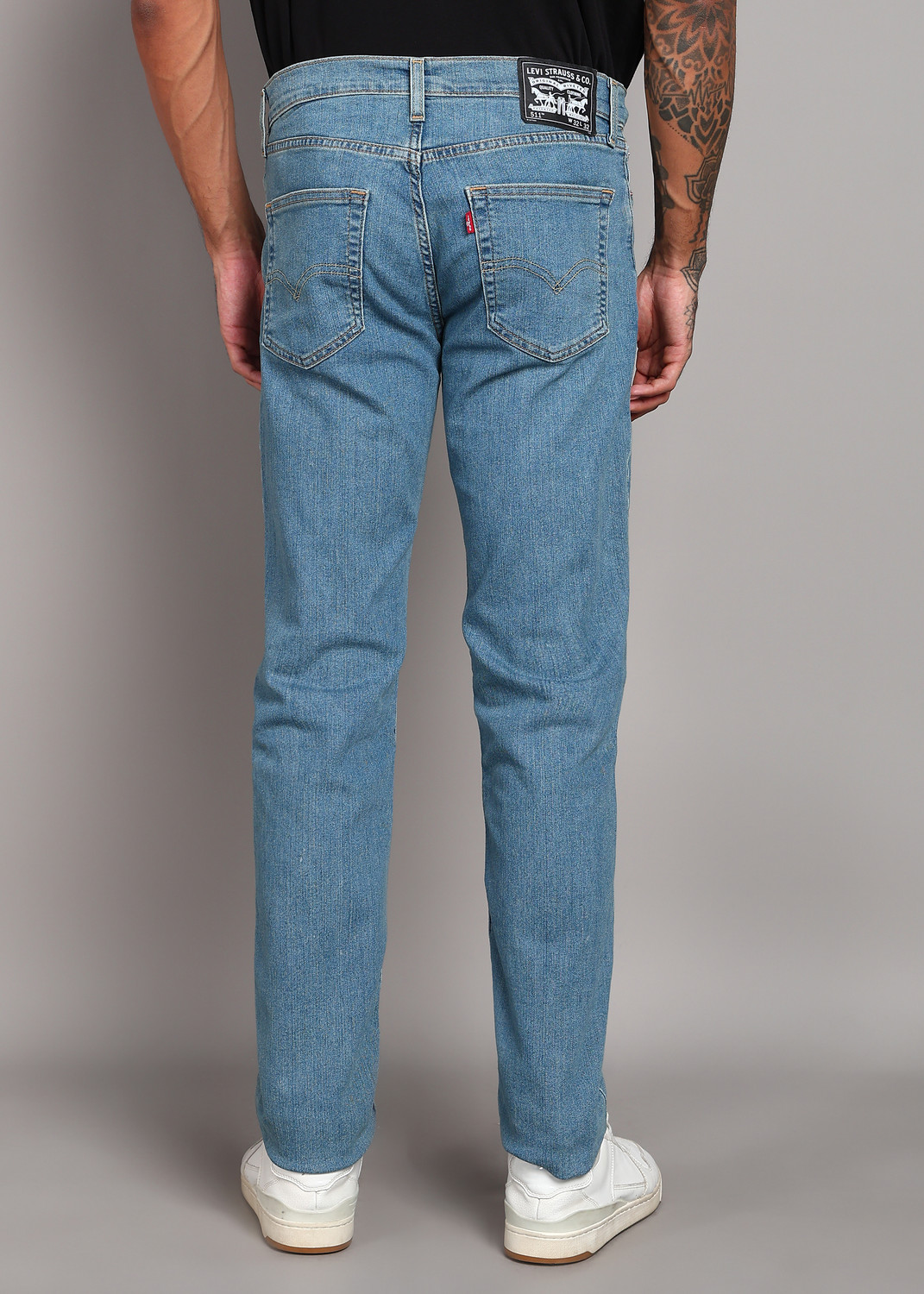 Image of LEVI'S Men Slim Mid Rise Blue Jeans