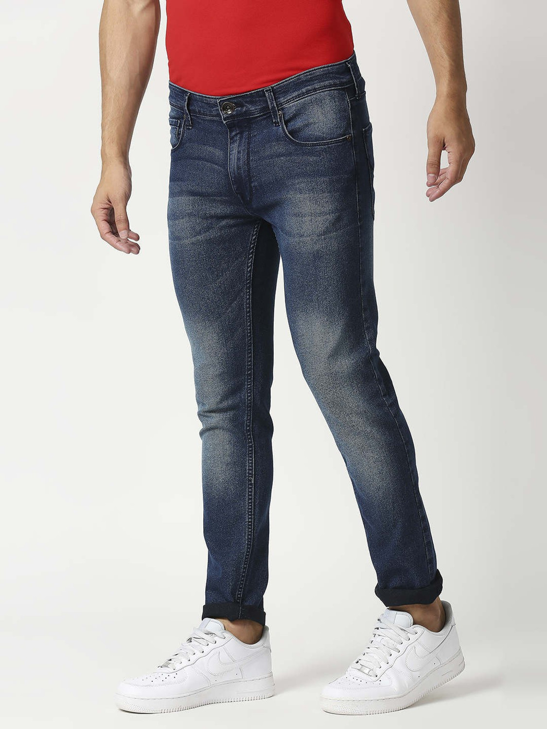 Image of Pepe Jeans Tapered Fit Men Blue Jeans