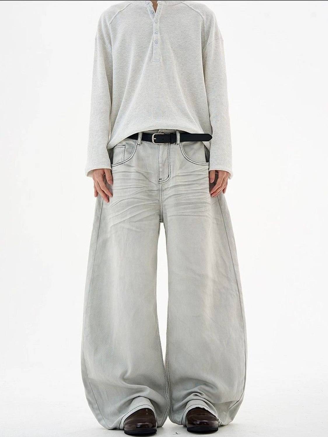 Suo Regular Men Grey Jeans - Image 1
