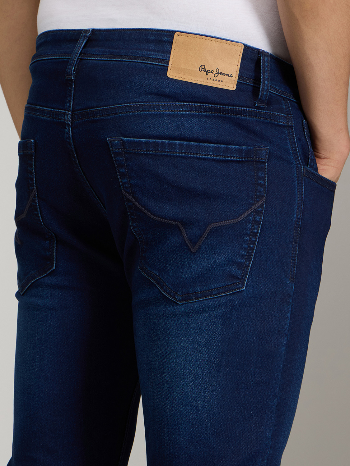 Image of Pepe Jeans Slim Men Dark Blue Jeans