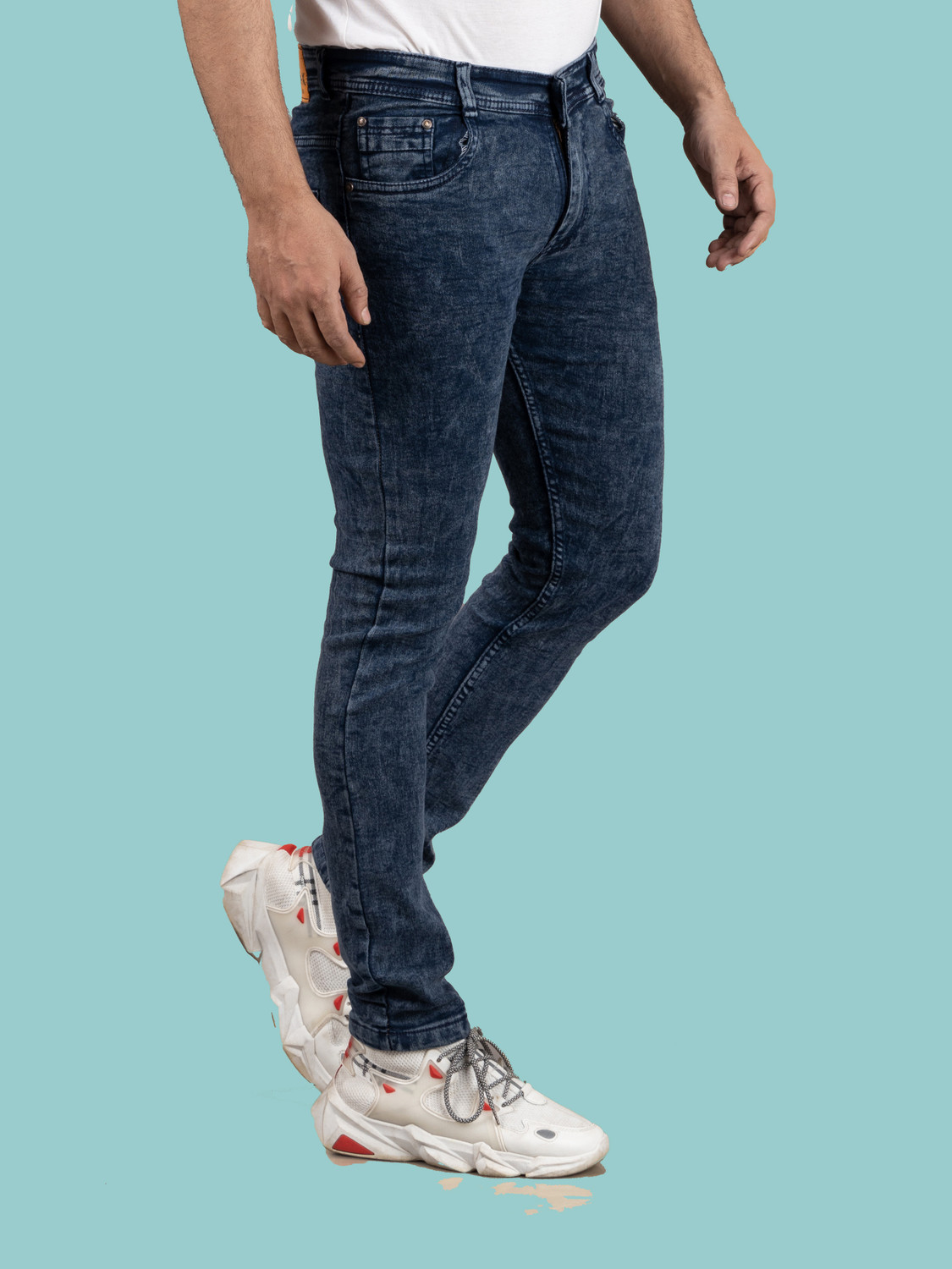 Image of METRONAUT Slim Men Dark Blue Jeans