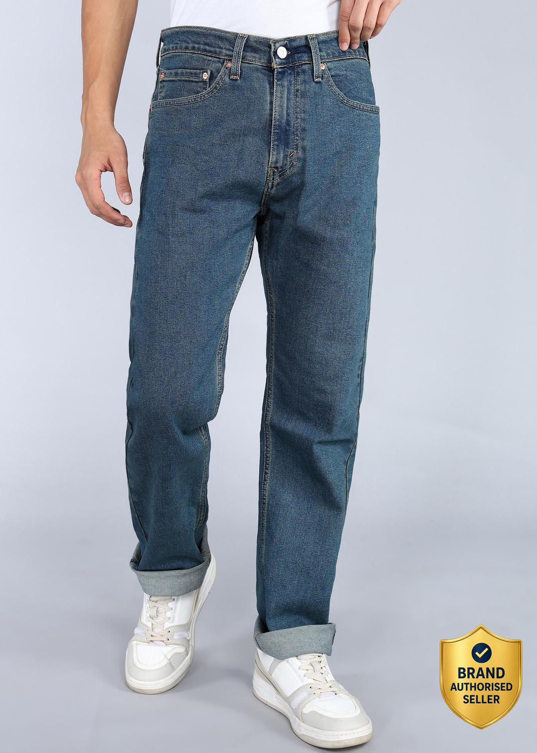 Image of LEVI'S Straight Fit Men Blue Jeans