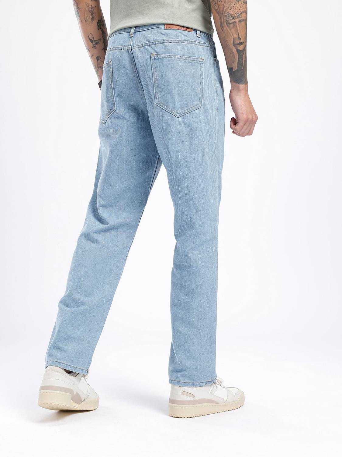 Glitchez Straight Fit Men Blue Jeans - Image 5