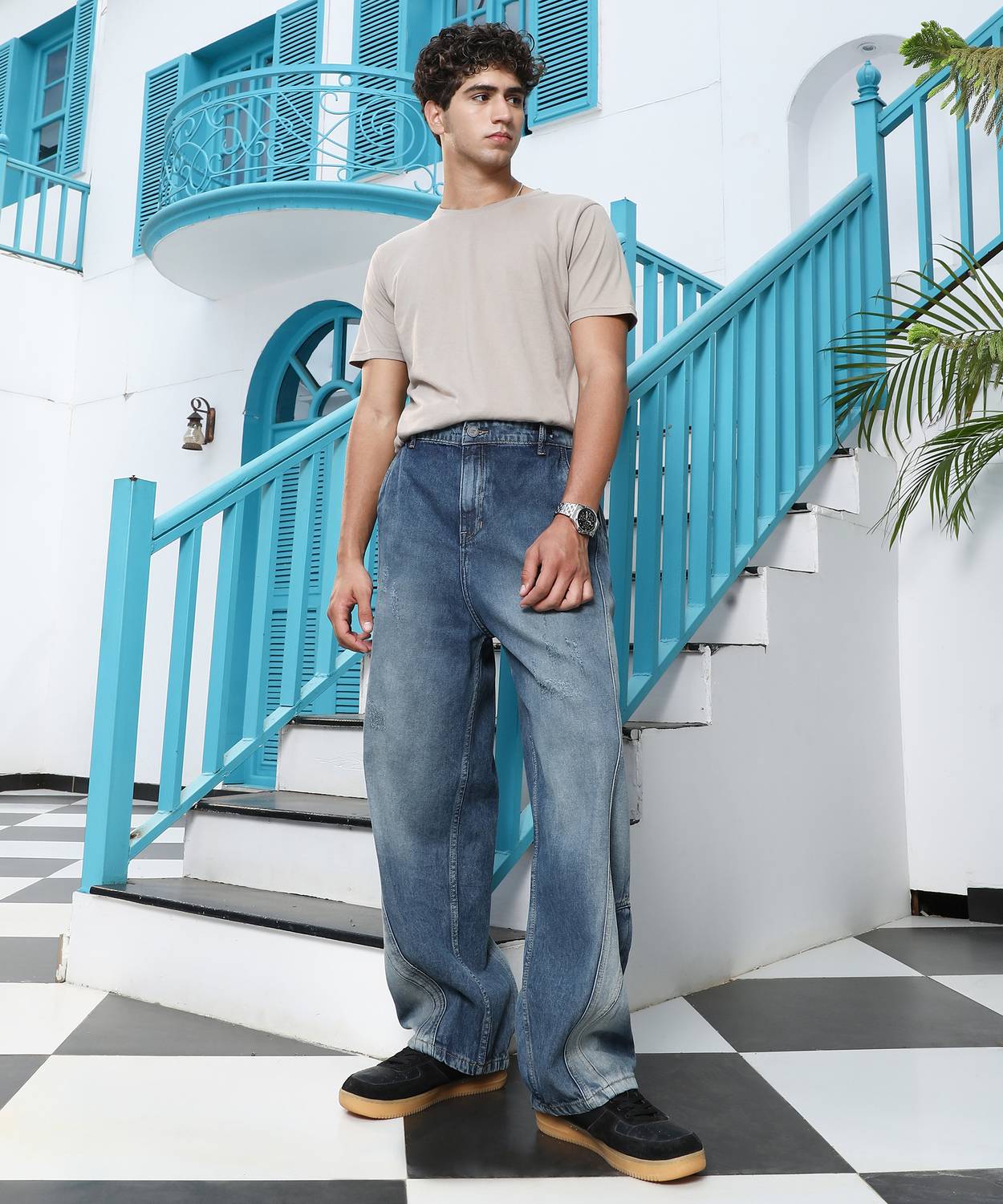 CAHOOT Loose Fit Men Blue Jeans - Image 5