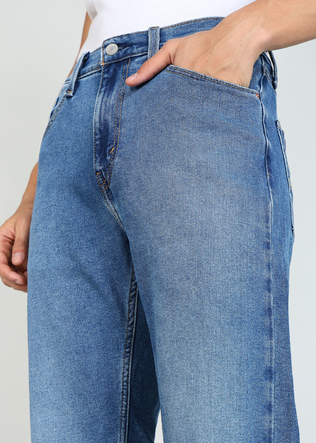 Image of LEVI'S Straight Fit Men Blue Jeans