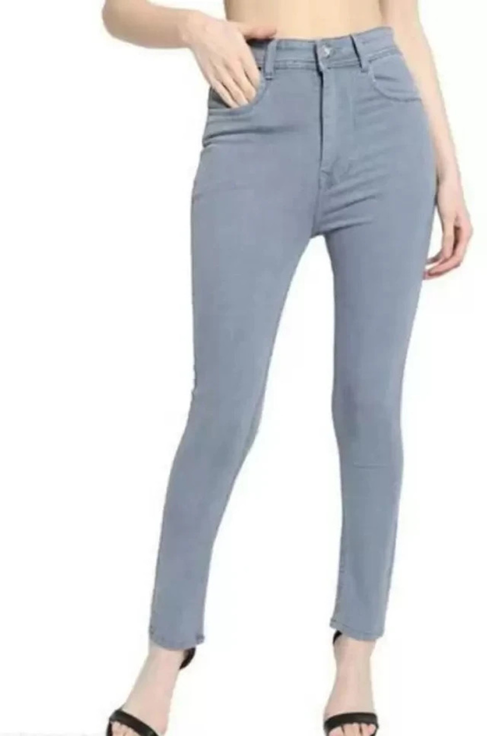 Image of Herway Skinny Women Grey Jeans