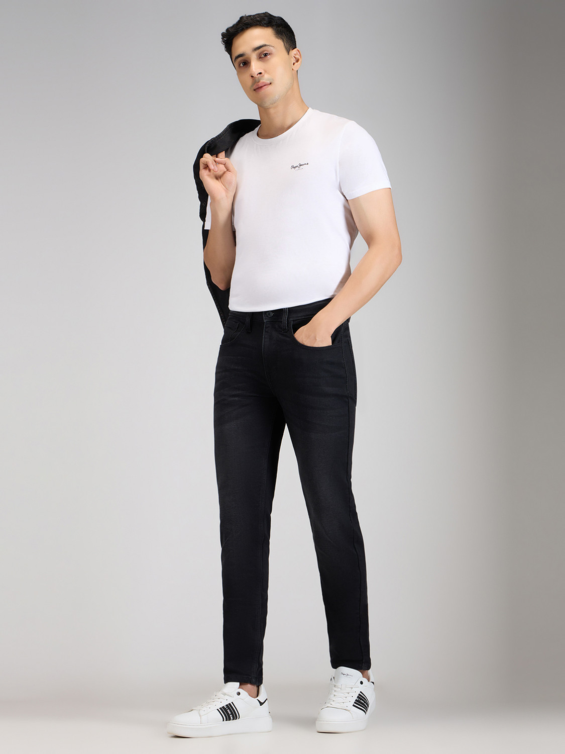 Image of Pepe Jeans Slim Men Black Jeans