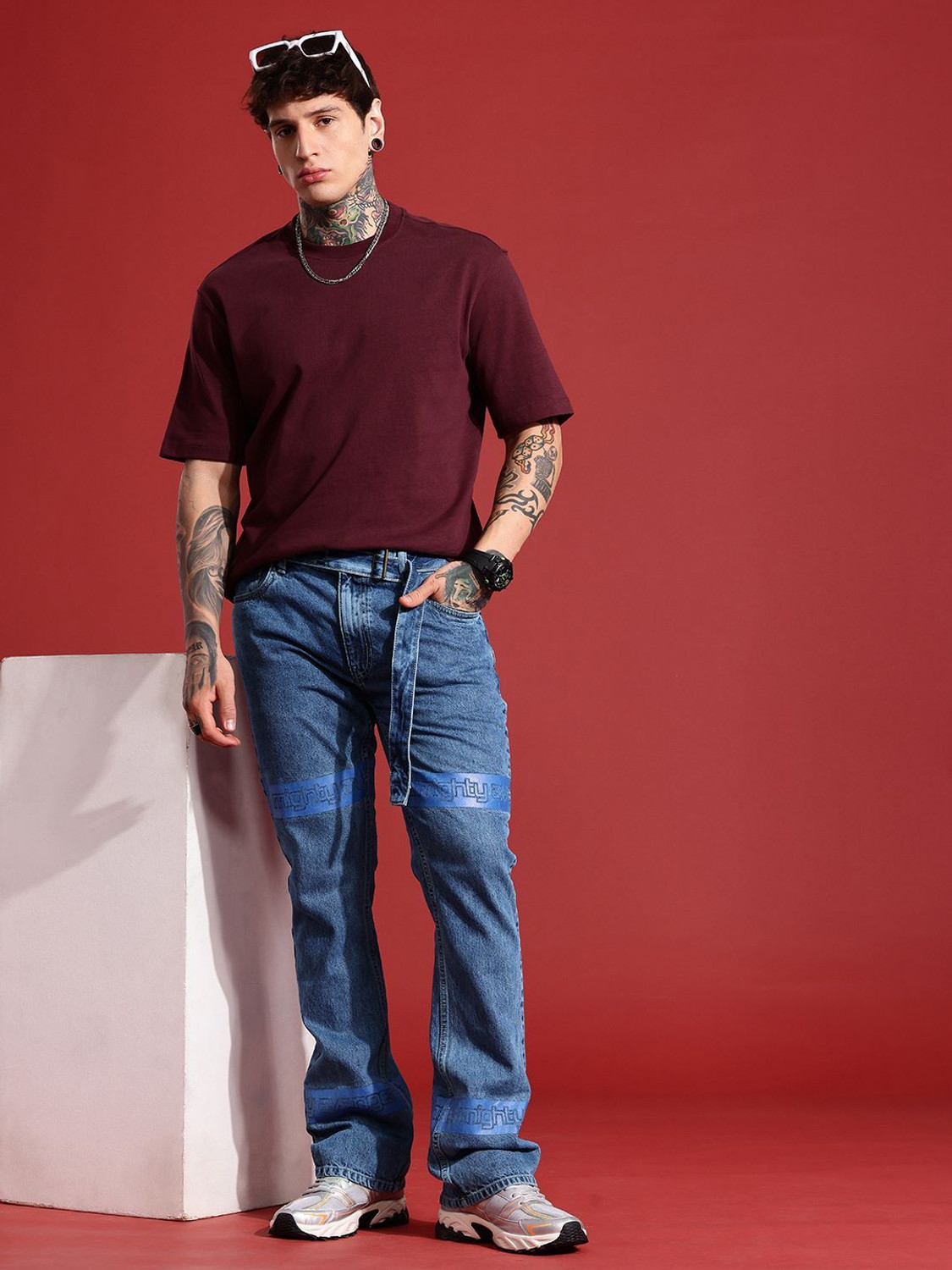 Image of Marvel Street Regular Men Blue Jeans