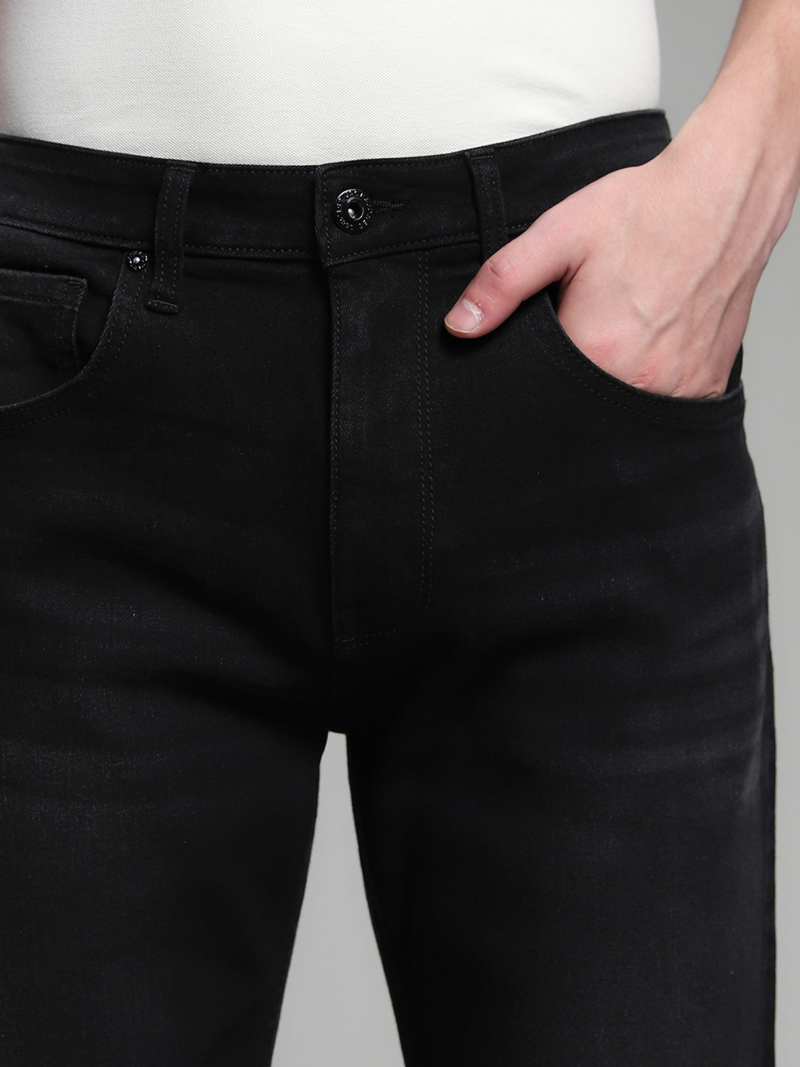 Image of JACK & JONES Regular Men Black Jeans
