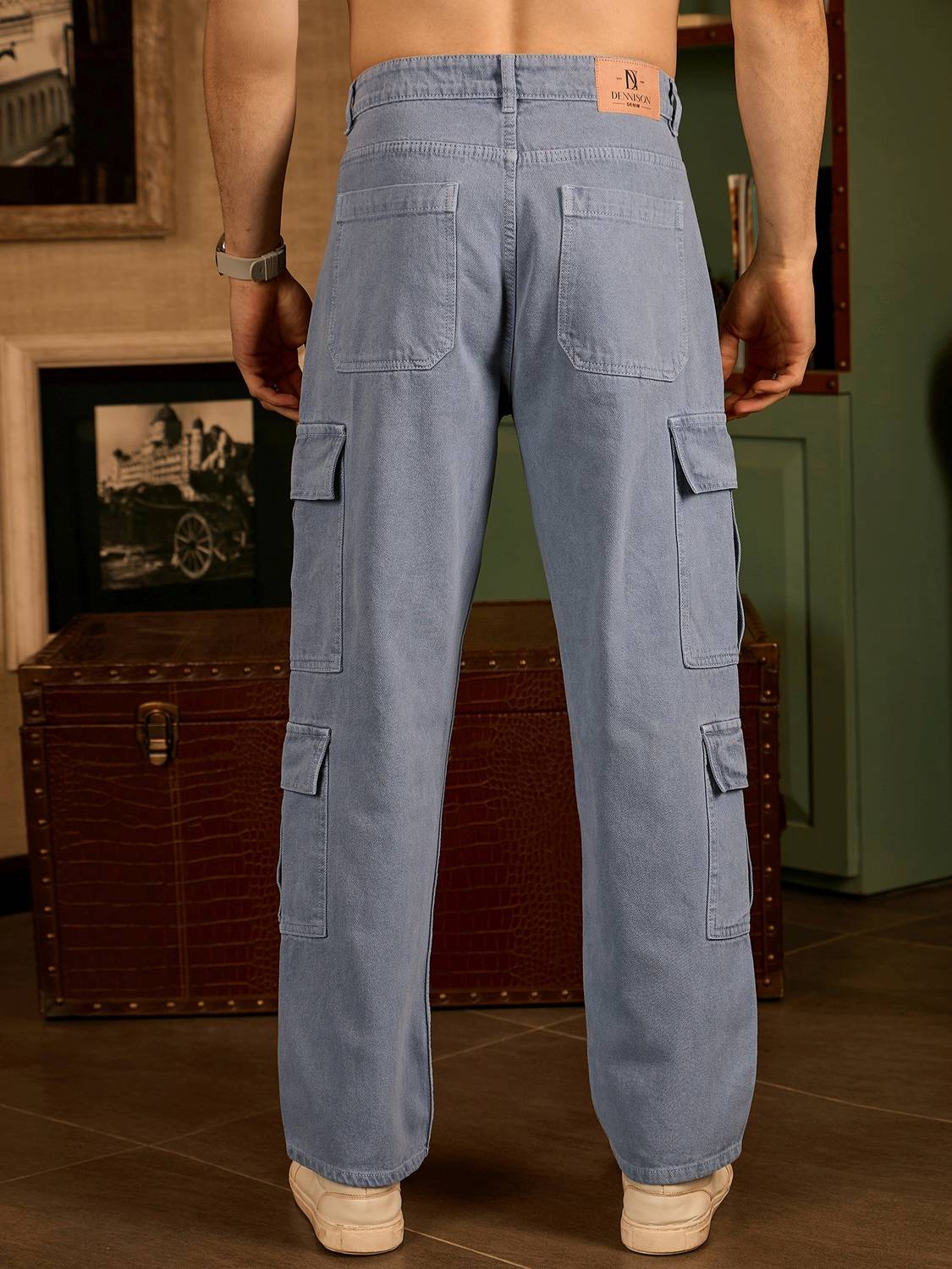 DENNISON Relaxed Fit Men Grey Jeans - Image 3