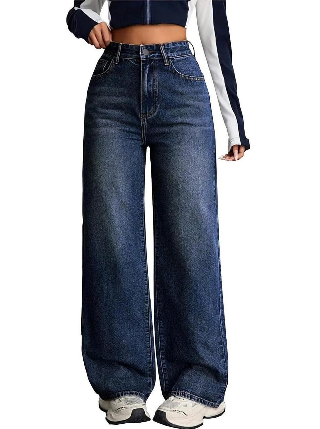 Image of Crezelle Loose Fit Women Blue Jeans