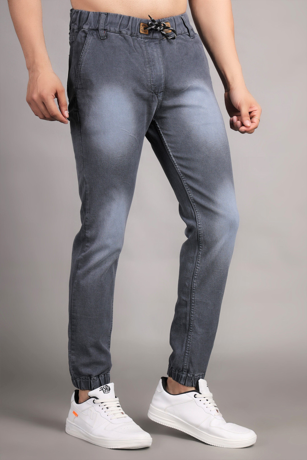 Image of ZAYSH Jogger Fit Men Grey Jeans