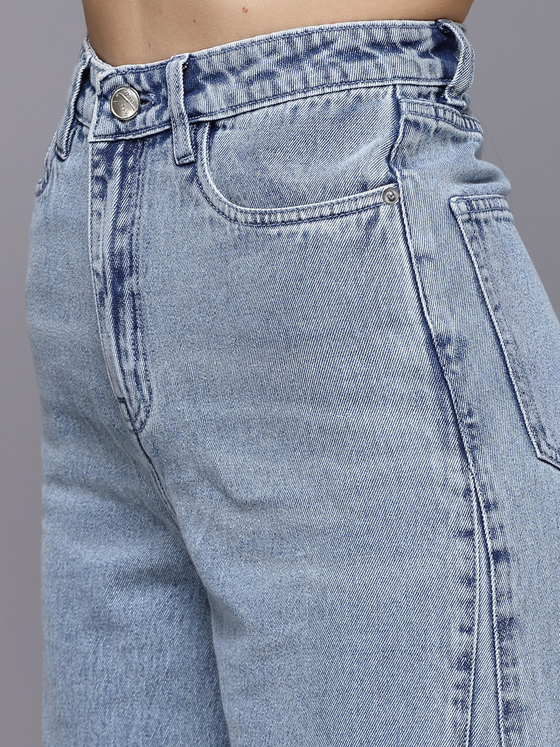 Image of Cosmic Trio Flared Women Light Blue Jeans