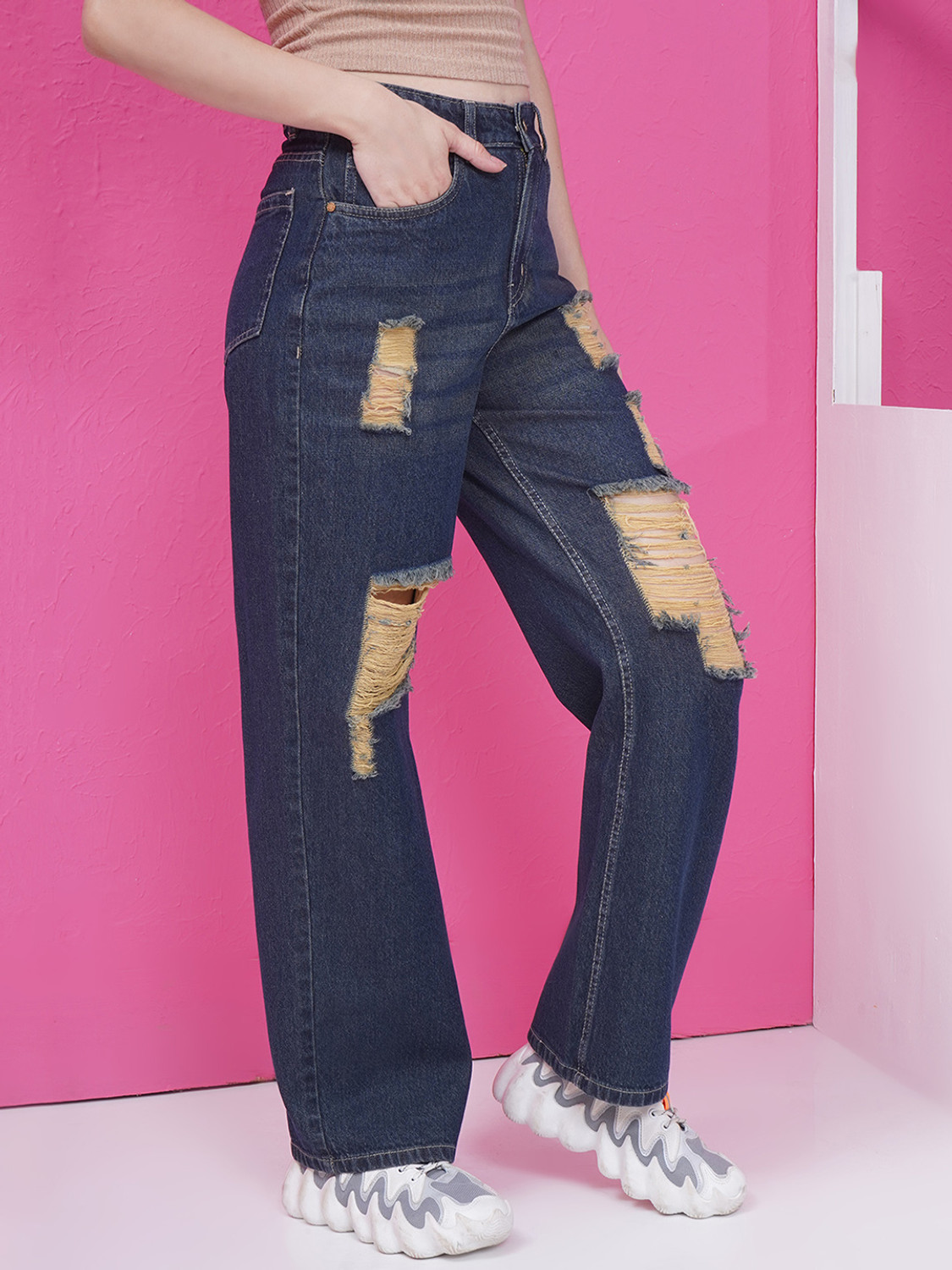 Image of Puella Flared Women Grey Jeans