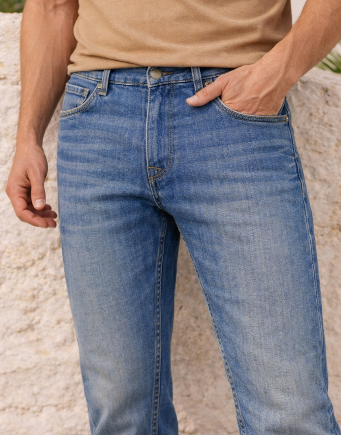 Image of LOUIS PHILIPPE Regular Men Light Blue Jeans