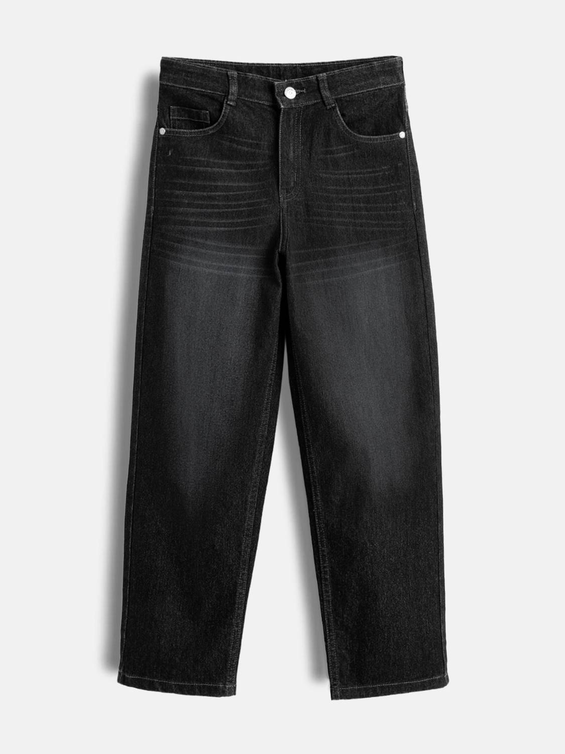 Urbano Juniors Loose Fit Boys Black Jeans - Image 1