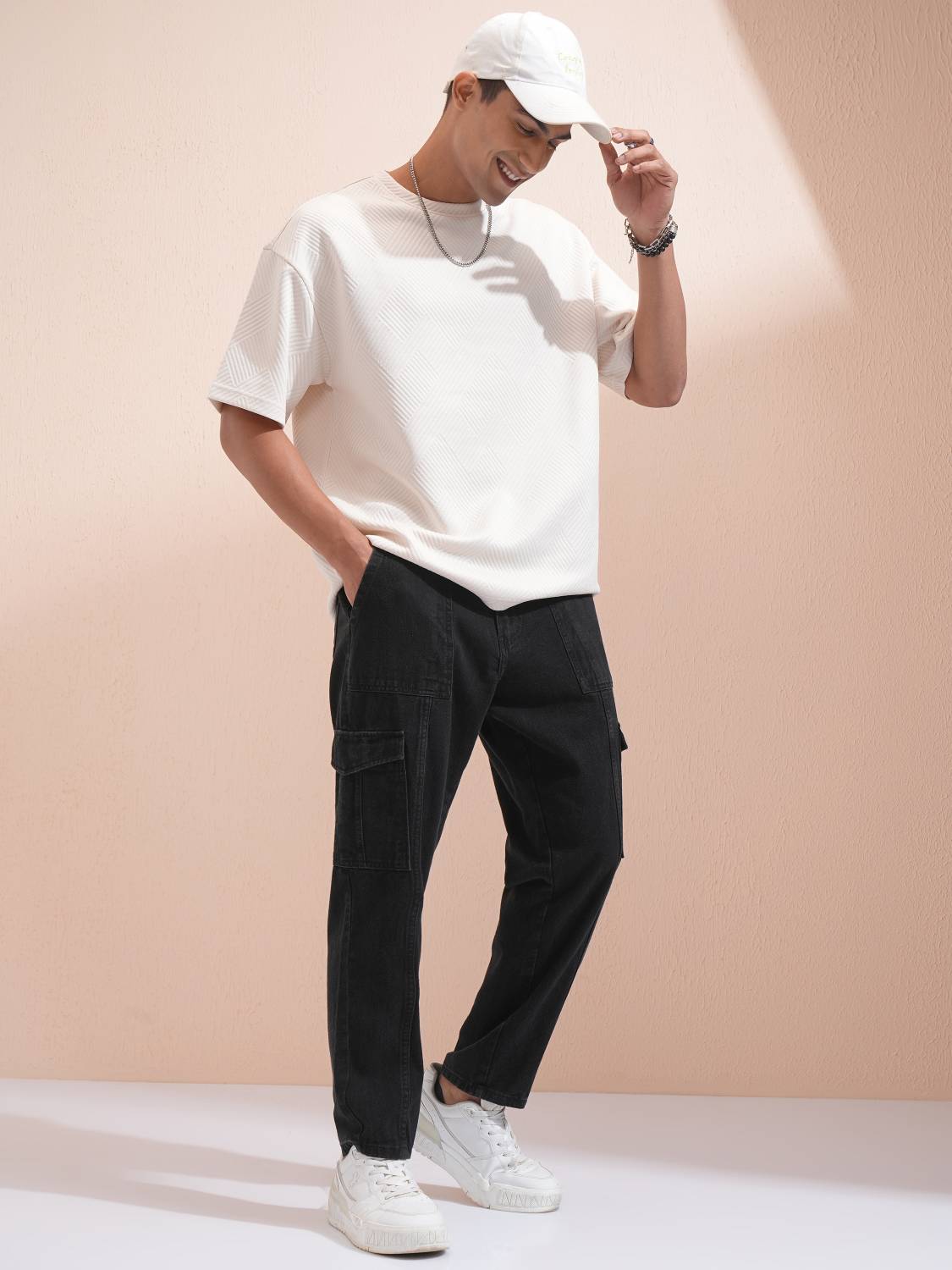 HIGHLANDER Tapered Fit Men Black Jeans - Image 2