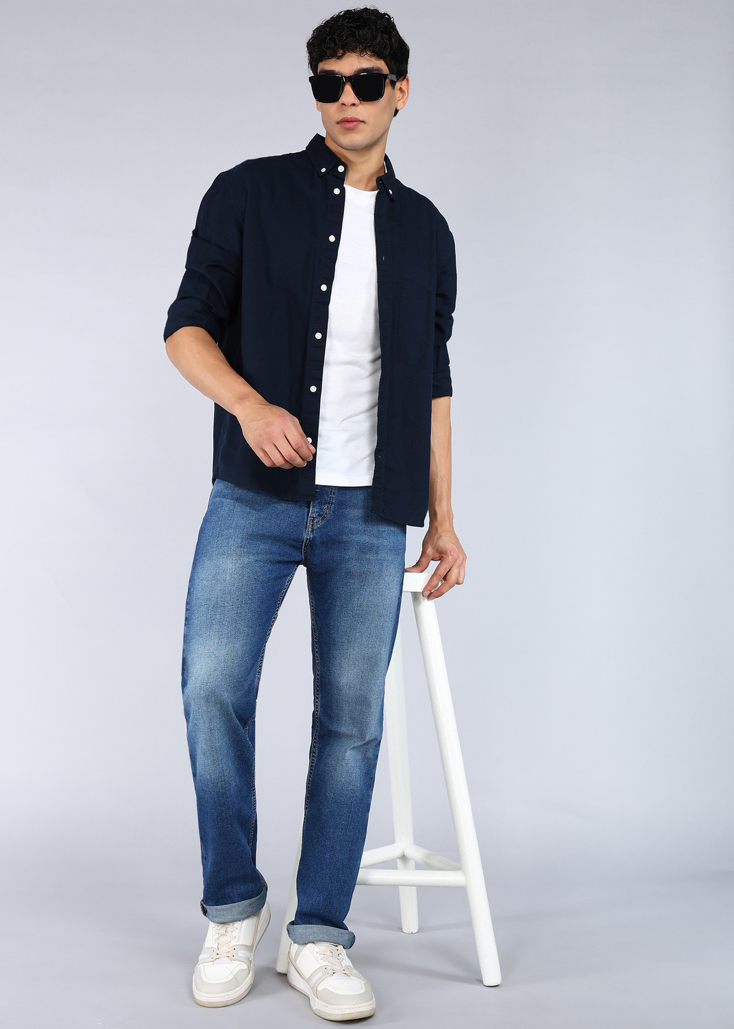 Image of LEVI'S Straight Fit Men Dark Blue Jeans