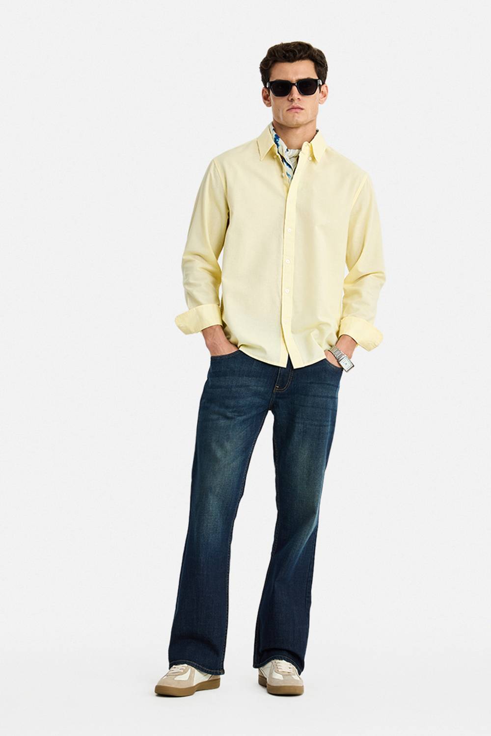 Snitch Boot-Leg Men Blue Jeans - Image 2