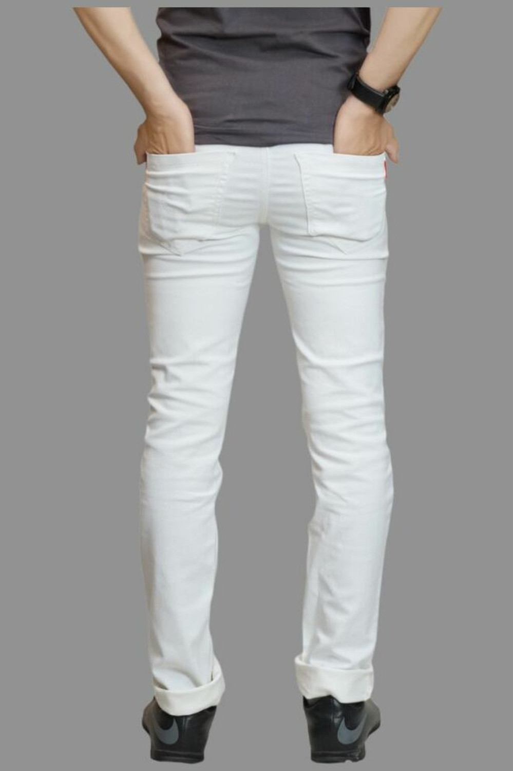 Image of linaria Slim Men White Jeans