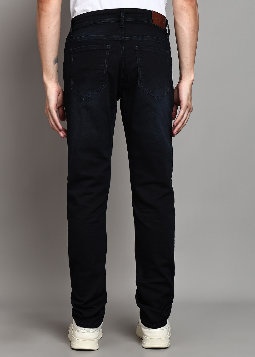 Image of PETER ENGLAND Tapered Fit Men Dark Blue Jeans