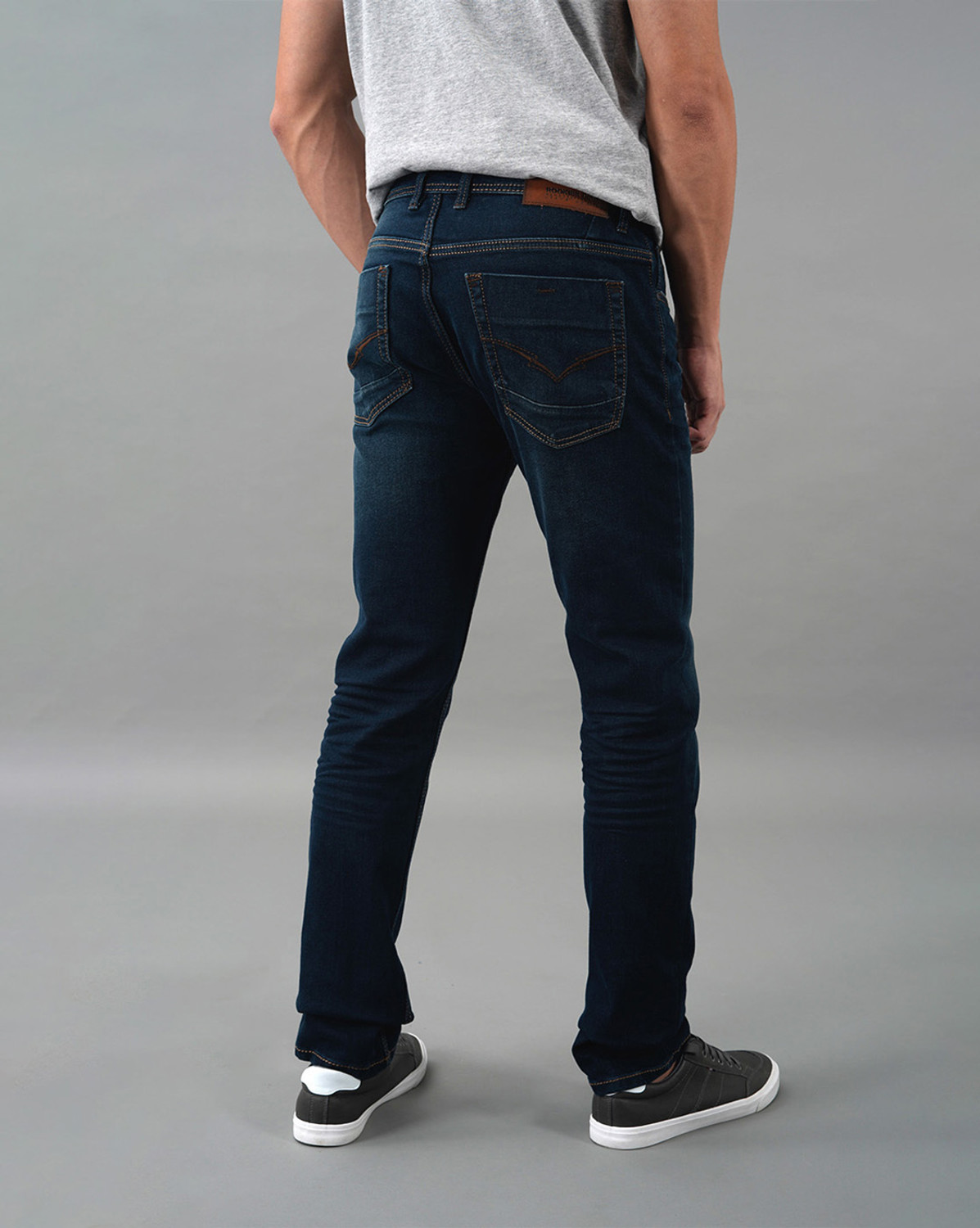 Image of ROOKIES Slim Men Dark Blue Jeans