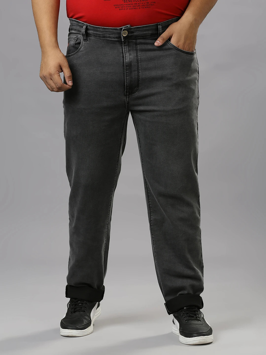Image of XMEX Regular Men Grey Jeans