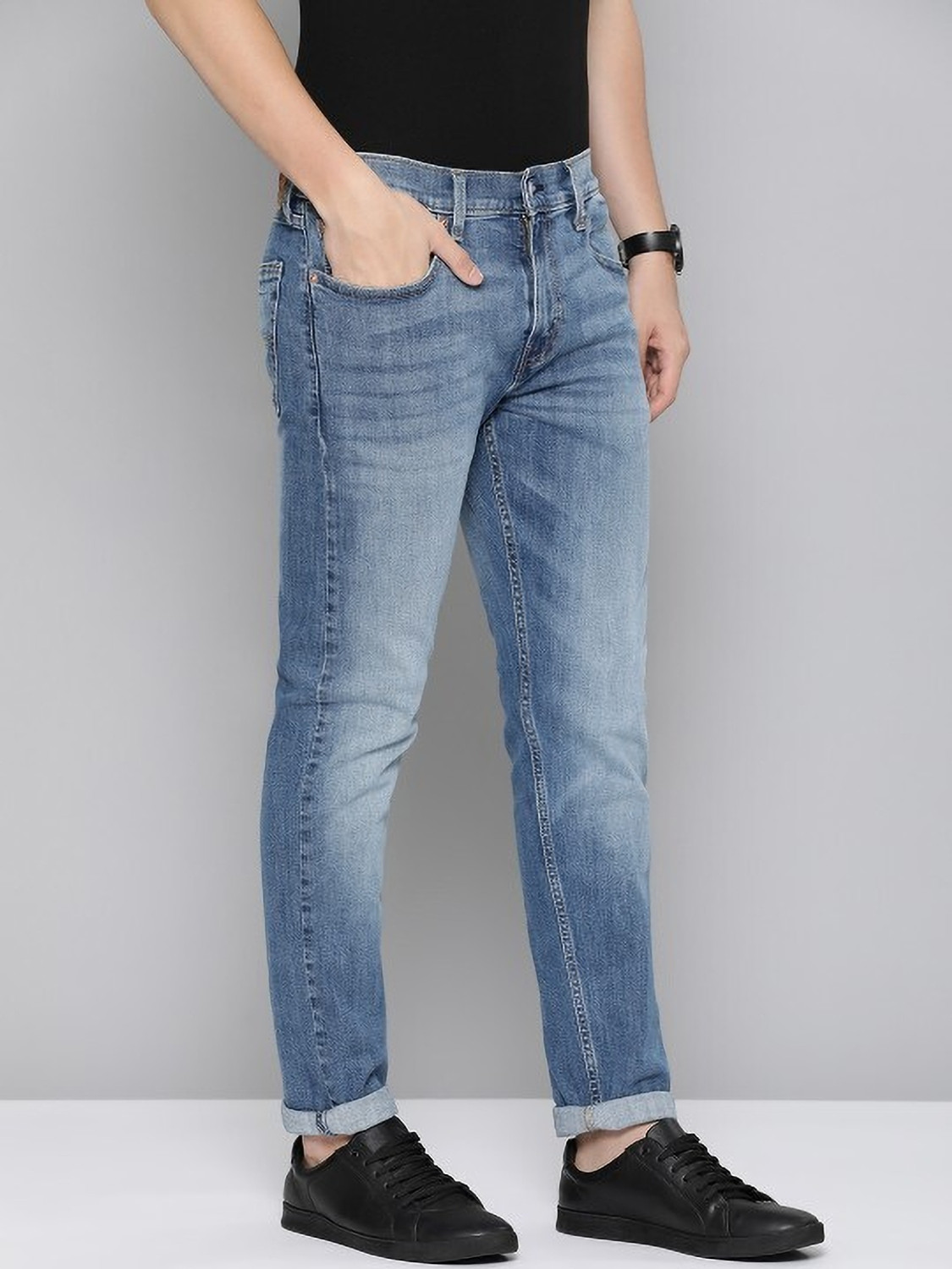 Image of LEVI'S 512 Tapered Fit Men Blue Jeans