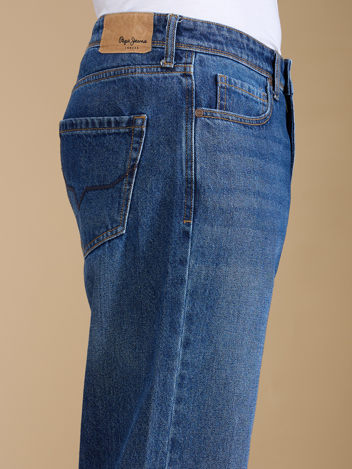 Image of Pepe Jeans Relaxed Fit Men Blue Jeans
