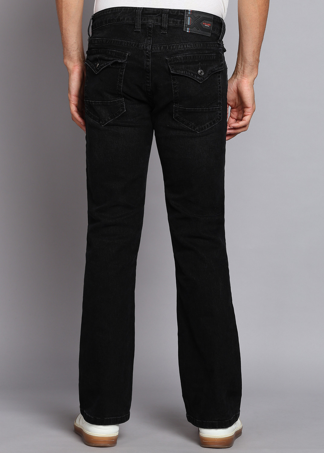 Image of KILLER Flared Men Black Jeans