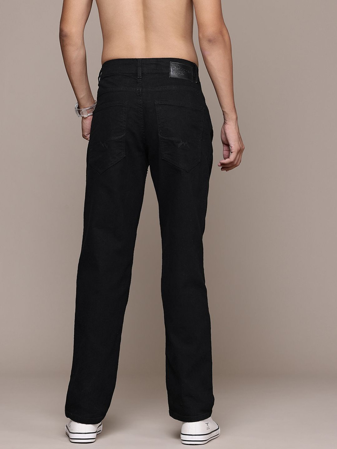 Image of Roadster Slim Men Black Jeans